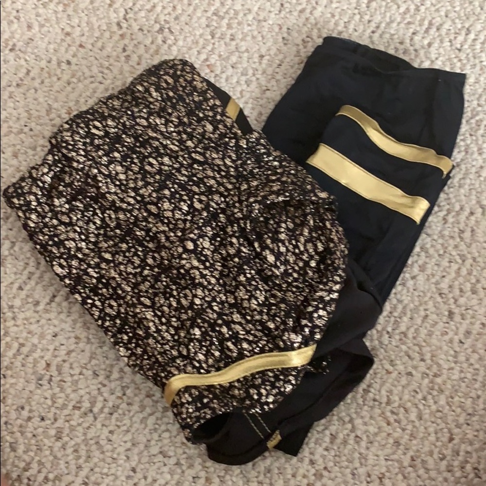 Black and gold hip hop costume
